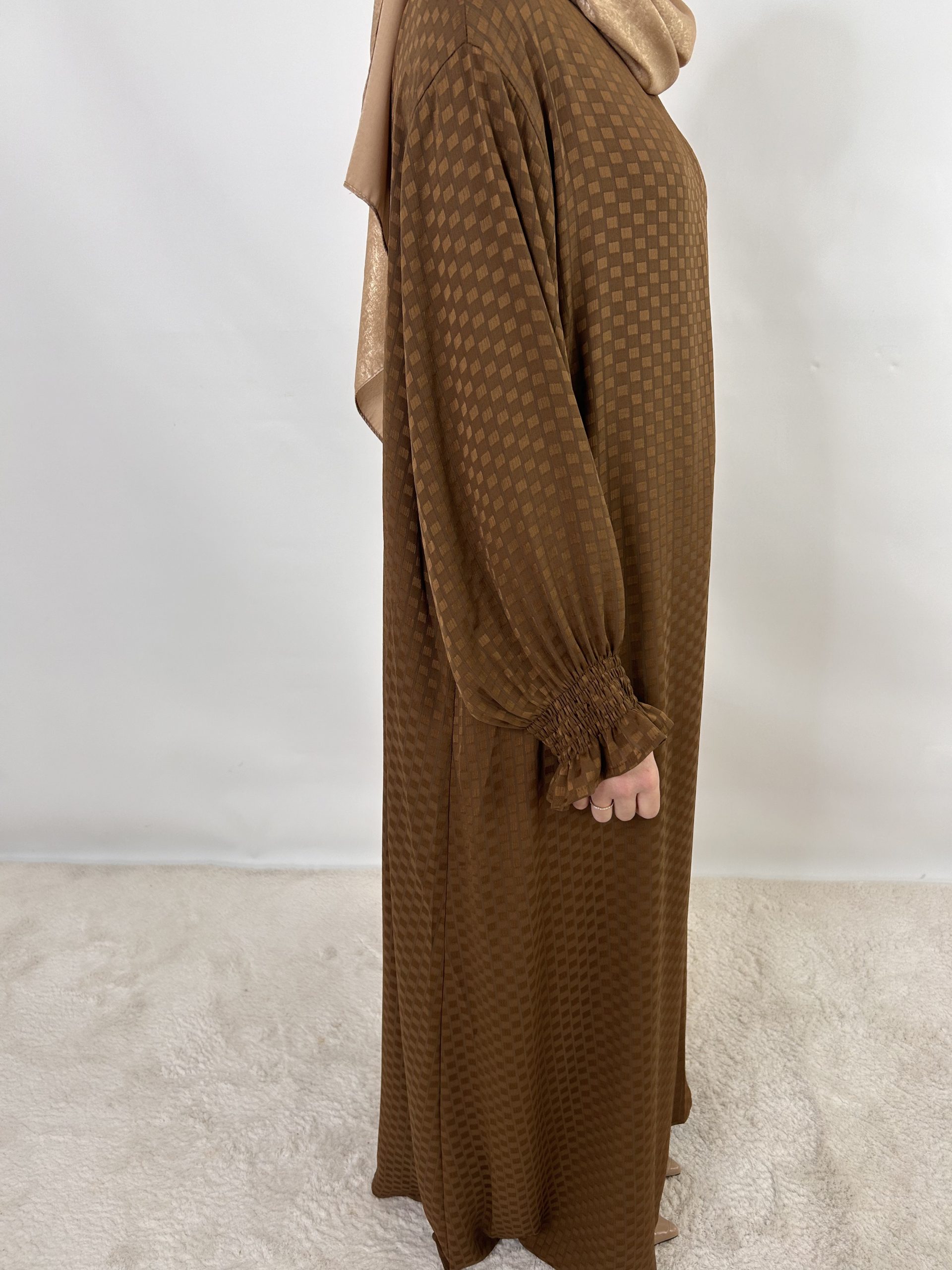 Abaya Myriam marron – Image 2