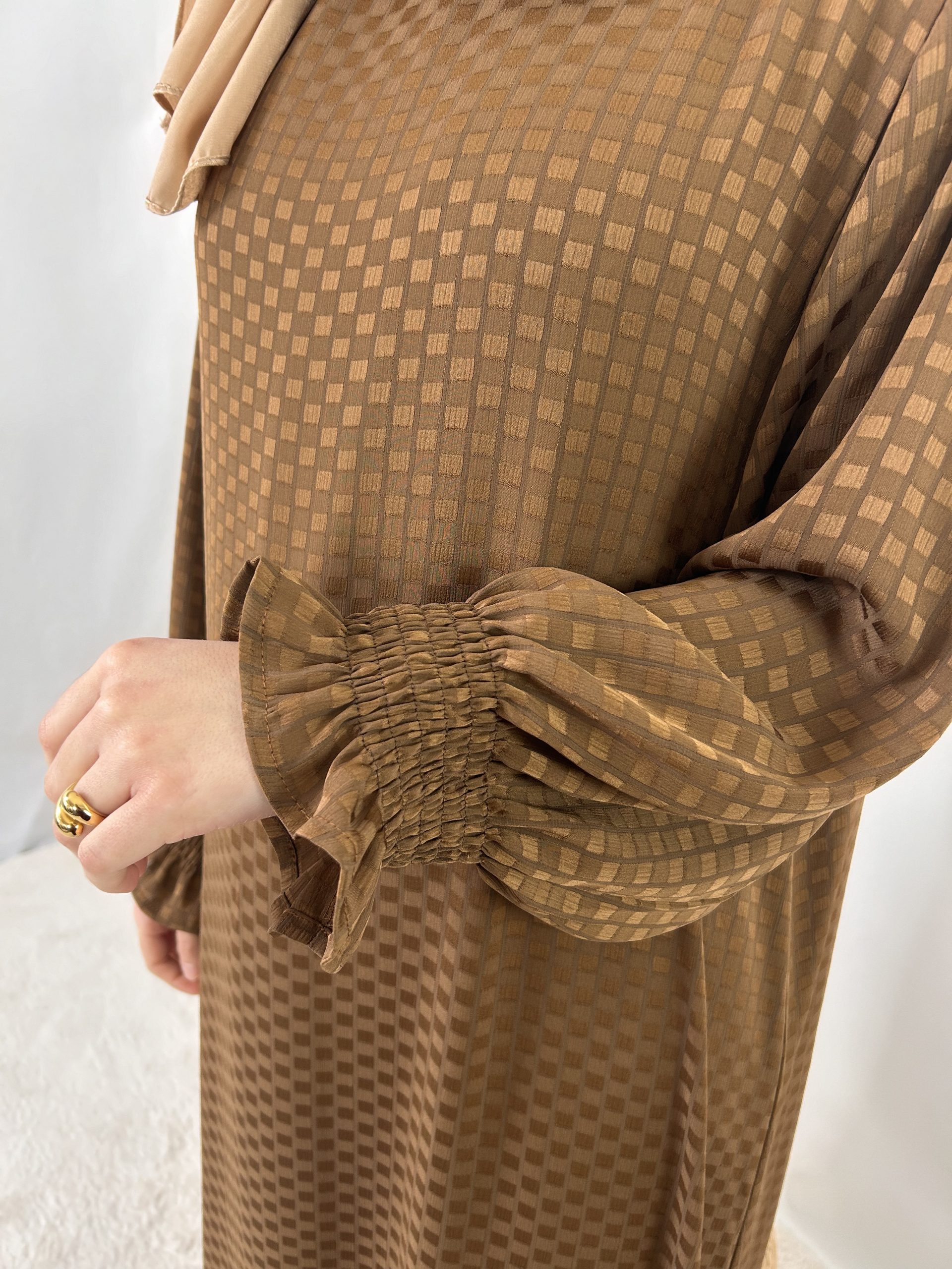 Abaya Myriam marron – Image 4