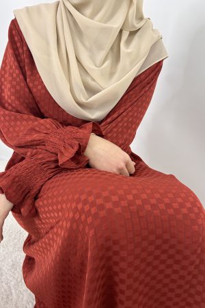 Abaya Myriam rouge