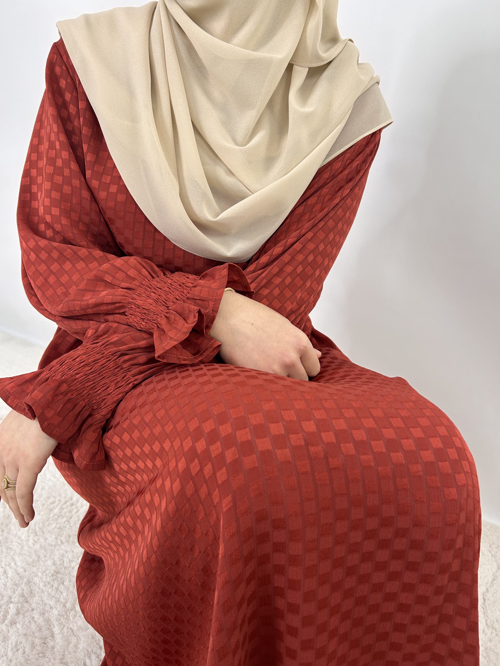 Abaya Myriam rouge – Image 2