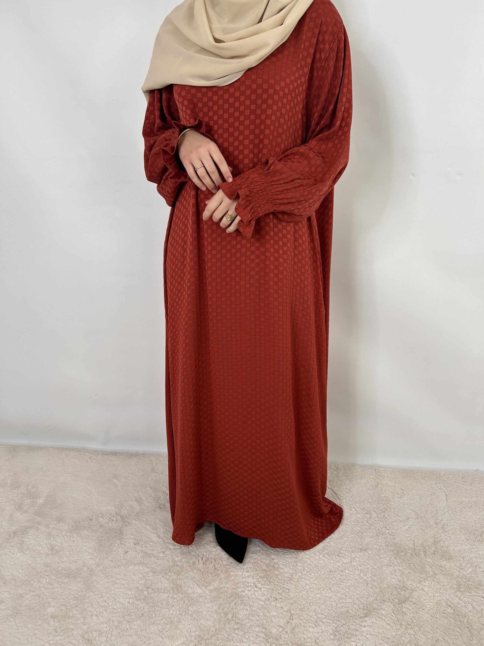 Abaya Myriam rouge